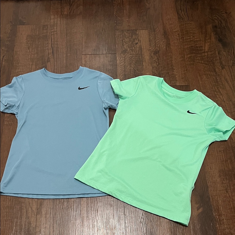 Nike Blue and Mint Short Sleeve Tees